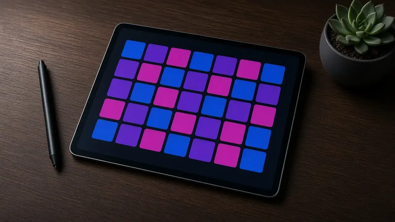 Content calendar on a tablet for the week ahead