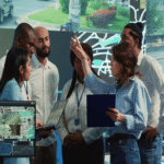 teams discussion over benefits of AI products